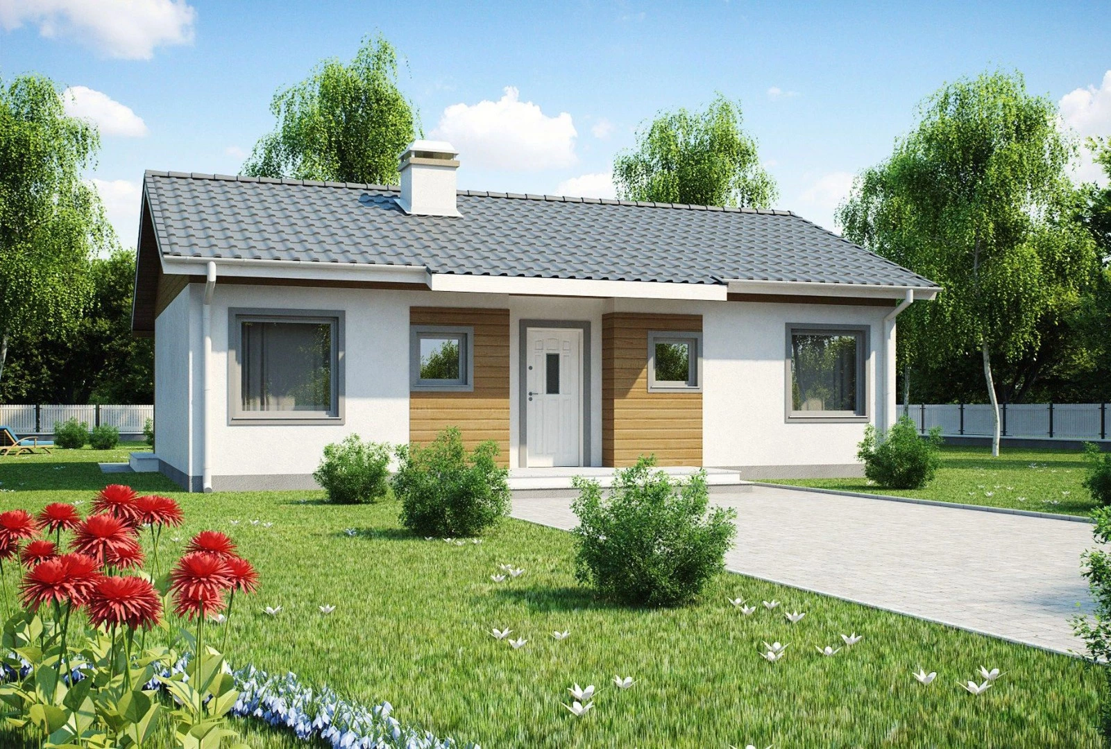 ГБ-82 Дом из газобетона Энигма, 82 м²