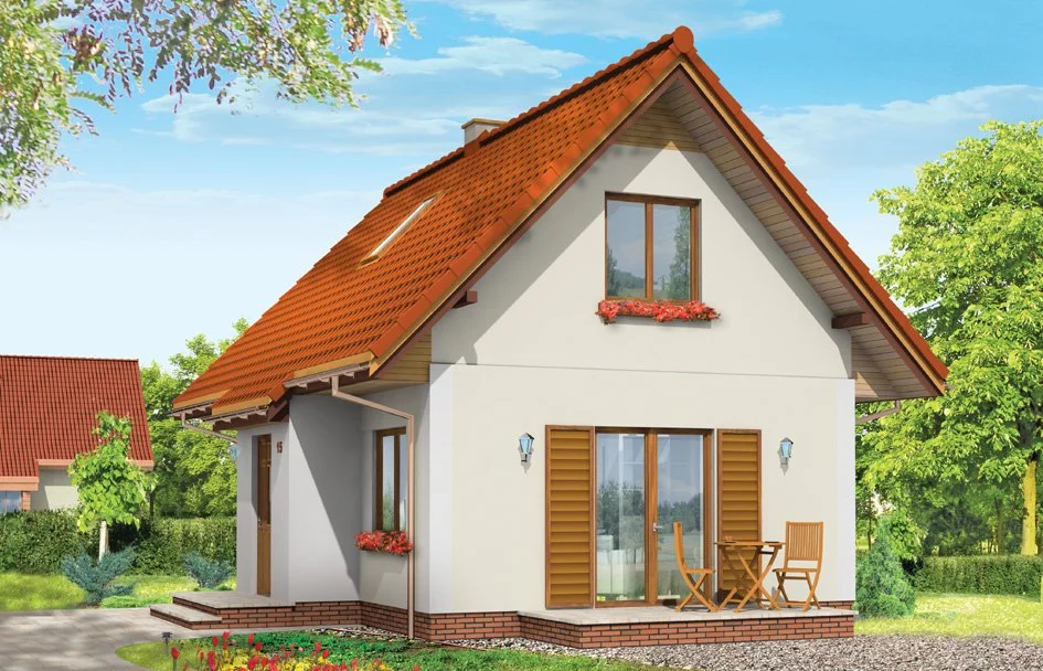 Планировка ГБ-80 Дом из газобетона Лумина, 80 м²