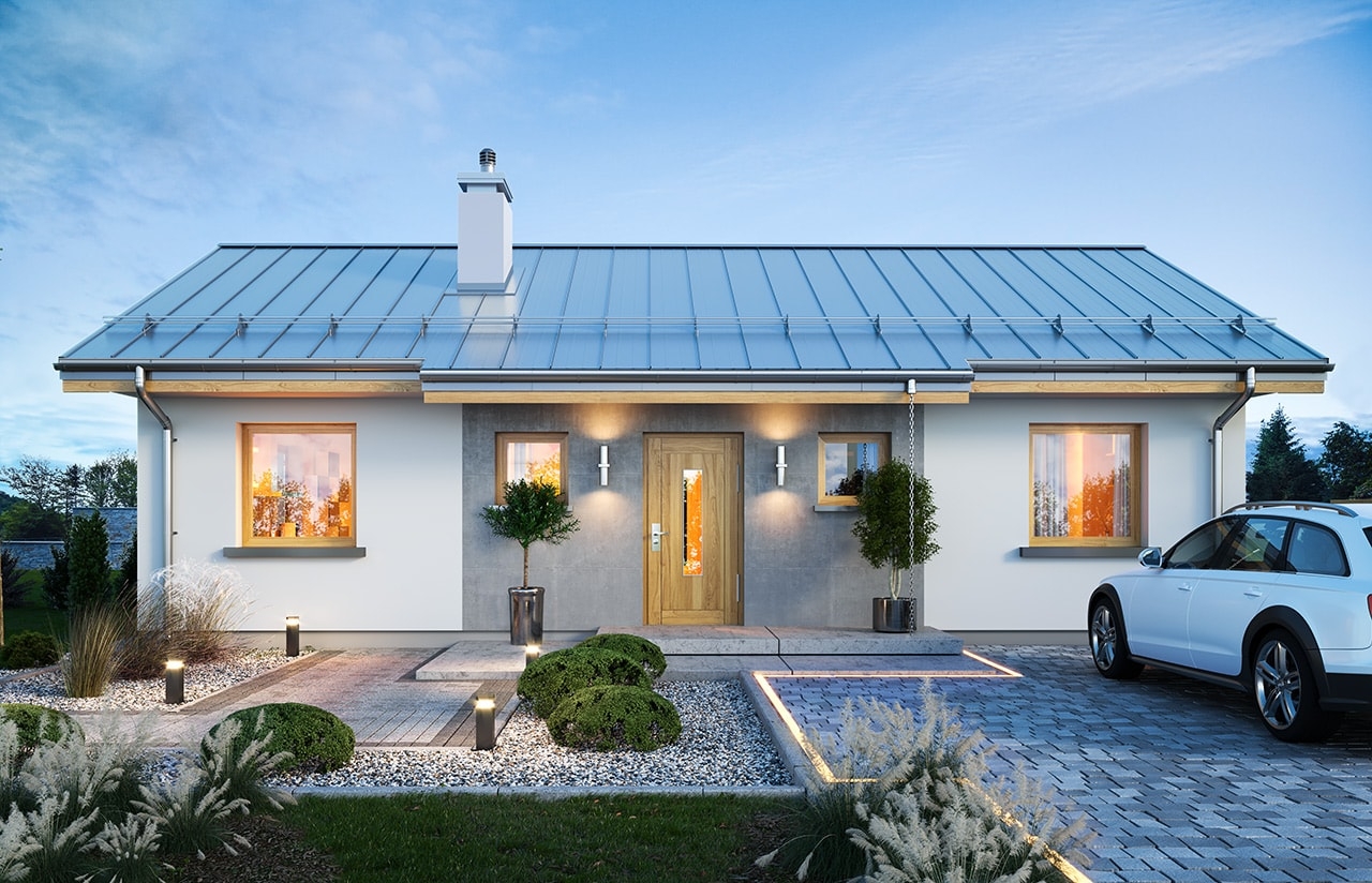 ТК-74 Дом из тёплой керамики Штиль, 74 м²