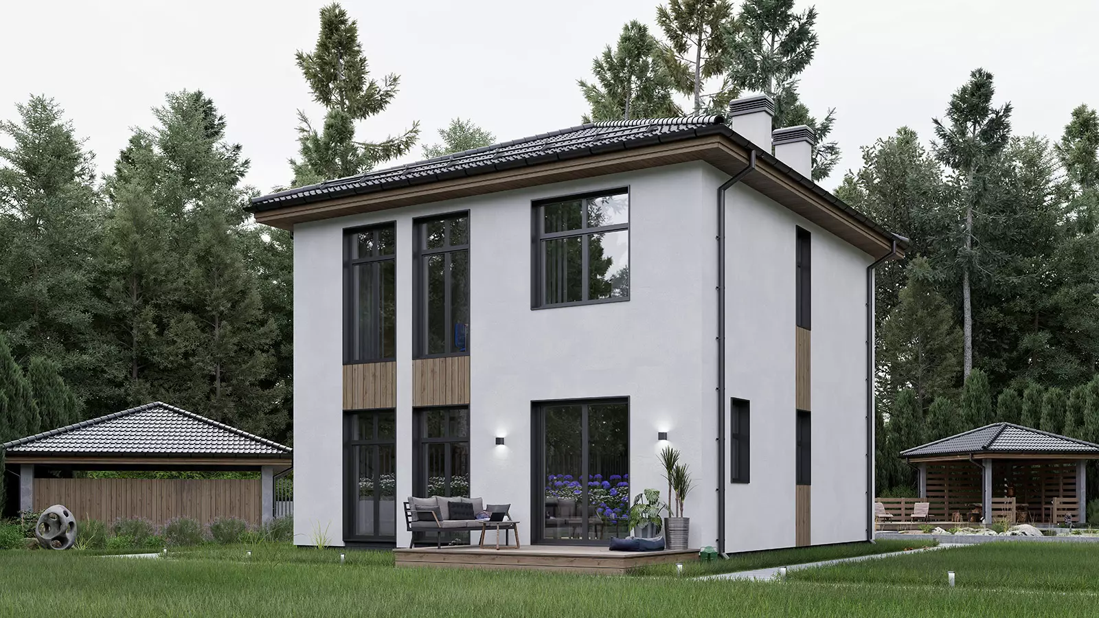 Планировка ТК-120 Дом из тёплой керамики Биззет, 120 м²