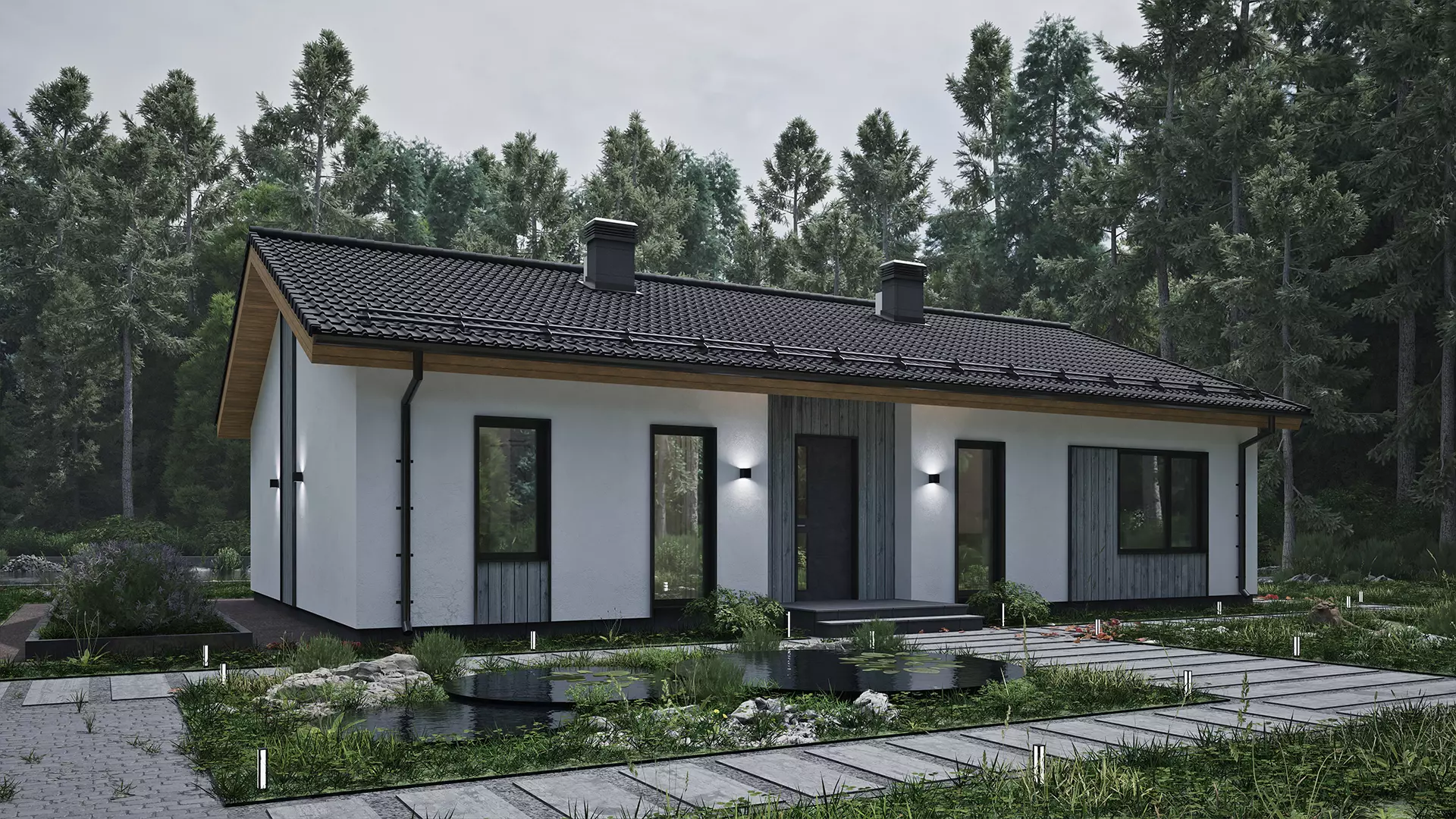 Планировка ТК-114 Дом из тёплой керамики Модос, 114 м²